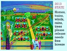 Digital Art by Isabella Wesoly, entitled Fabuilding. Inspired by the top two Fabian 'think tank' aims from the Annual Conference in London, January 2013. Plus the greater need for natural energy