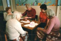 Homemead Mural project, Teddington, 1999. A mural with a difference, working with fablon. Another co-production for and by the community, via Making Murals