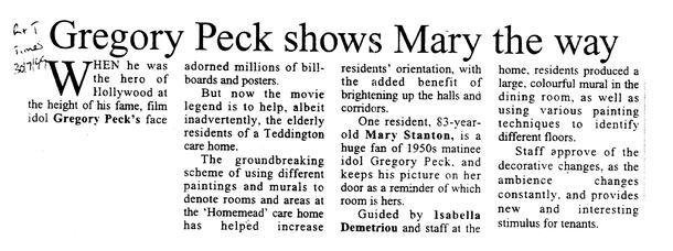 Homemead Mural project, Teddington, 1999. A mural with a difference, working with fablon. Another co-production for and by the community, via Making Murals